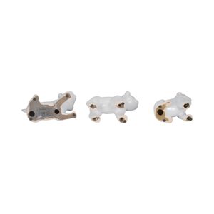 RIDERRUN SET OF 3 WHITE DECOR 6 (IN) 8