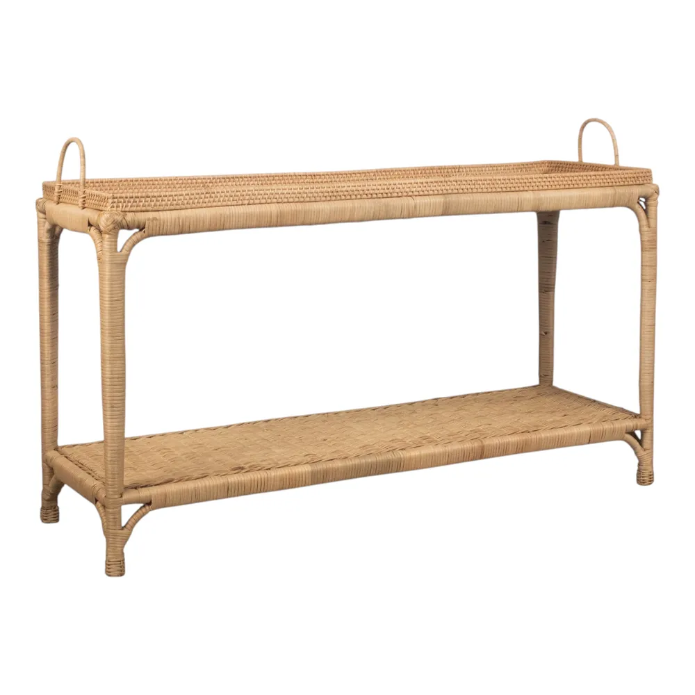ENNISWIND SET OF 3 TAN CONSOLES 30 (IN)