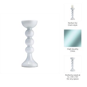 BECKETTOAK CLEAR CANDLE HOLDER 15 (IN) 10