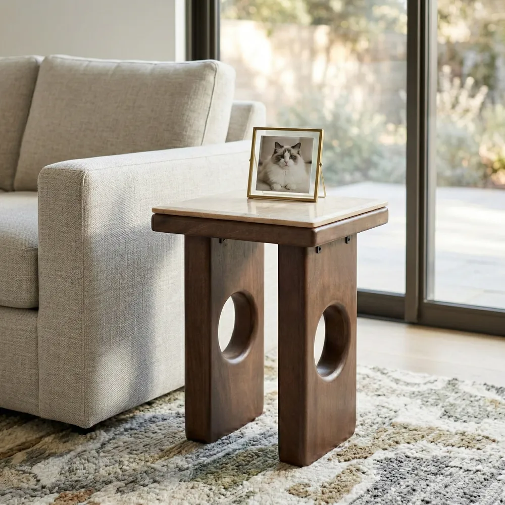 ELWINPARK TAN TABLE 21 (IN)