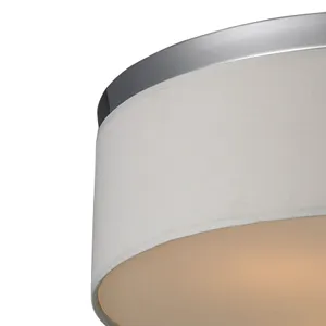 Keane 17'' Wide 3-Light Flush Mount - Polished Chrome 3