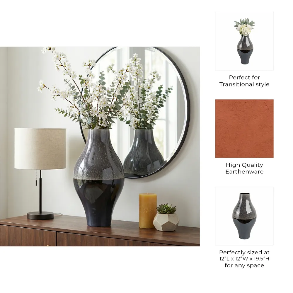 GARRETTSIDE BROWN VASE 20 (IN)