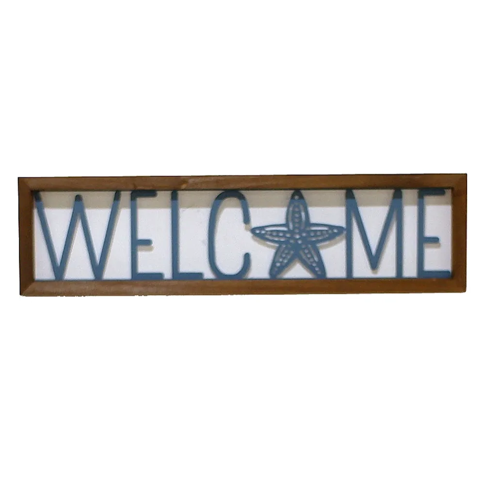 18" WELCOME STARFISH SIGN