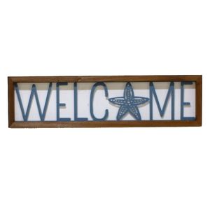 18" WELCOME STARFISH SIGN 1