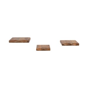 ATLASTON SET OF 3 BROWN WALL SHELF 1 (IN) 1