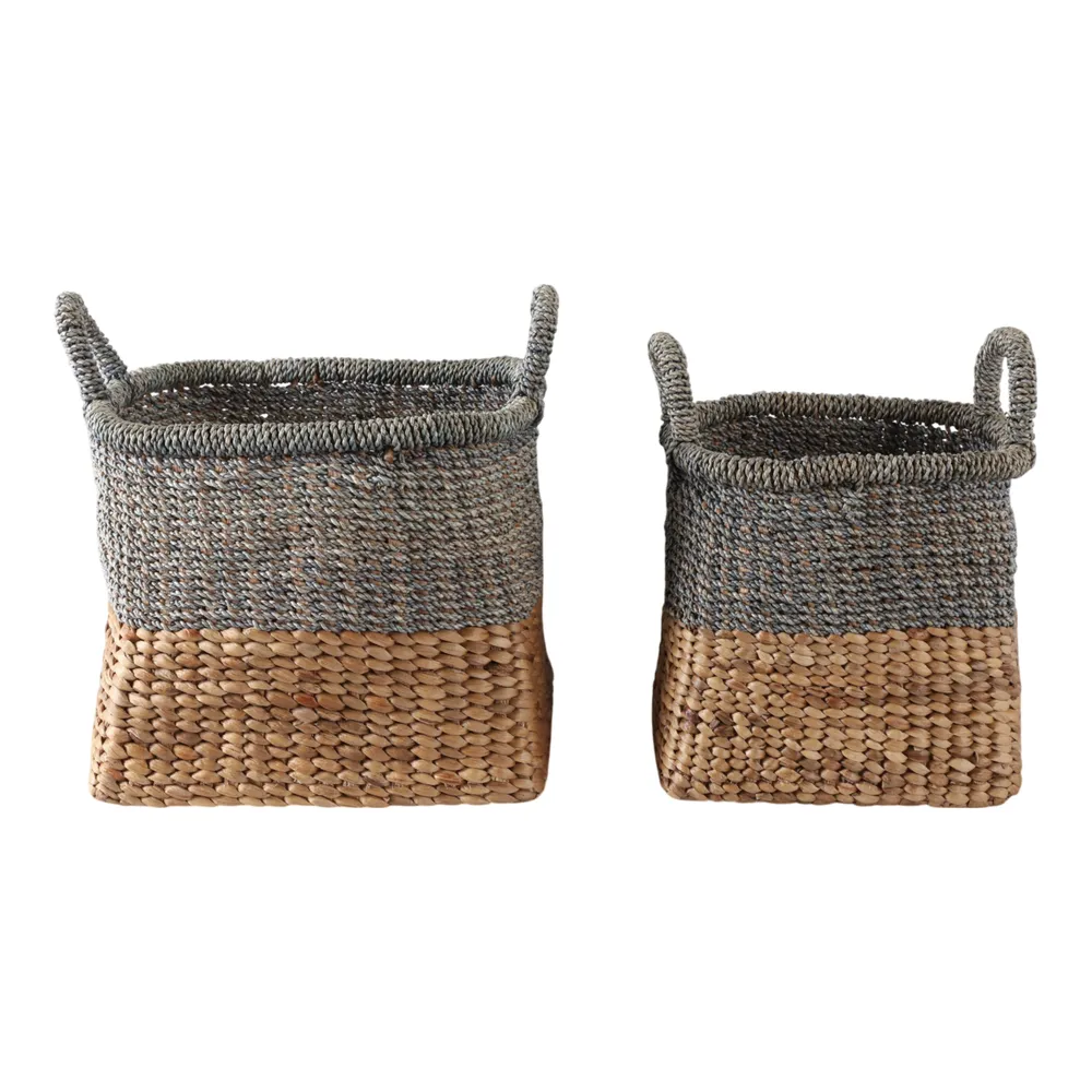 CANNONLAKE SET OF 2 TAN BASKETS 19 (IN)