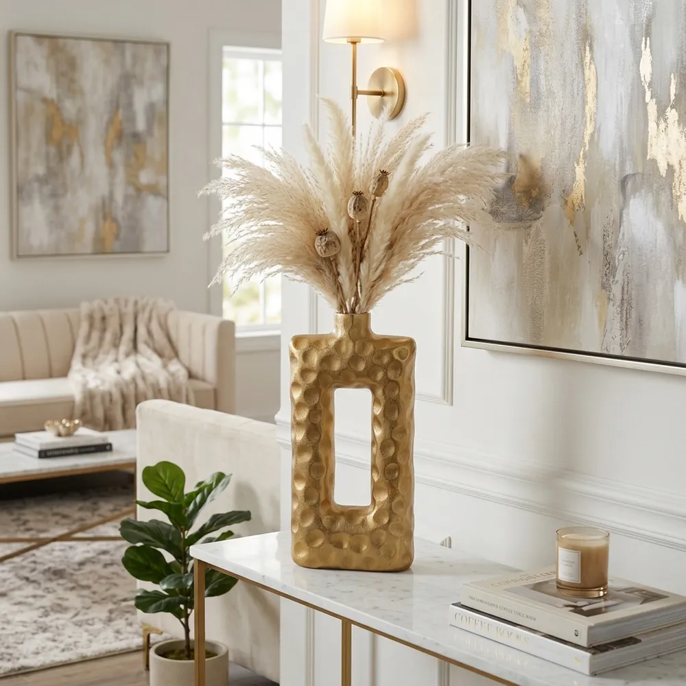 KENDALLBEACH GOLD VASE 20 (IN)