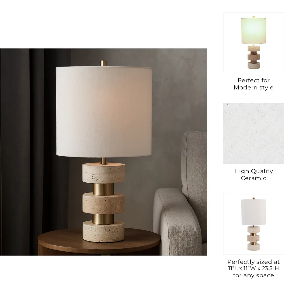 BECKETTCREST TAN LAMP 24 (IN)