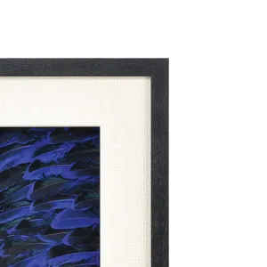 Neon Feather Dimensional Wall Art - Blue 3