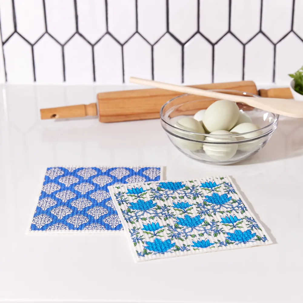 Tilly & Fifer blu Eco Sponge Cloths (Set of 2)