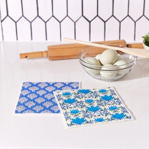 Tilly & Fifer blu Eco Sponge Cloths (Set of 2) 3