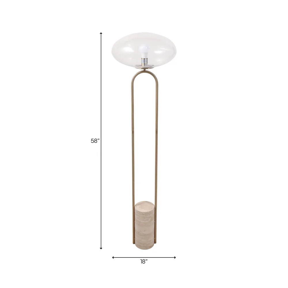 CALDERTON TAN LAMP 58 (IN)