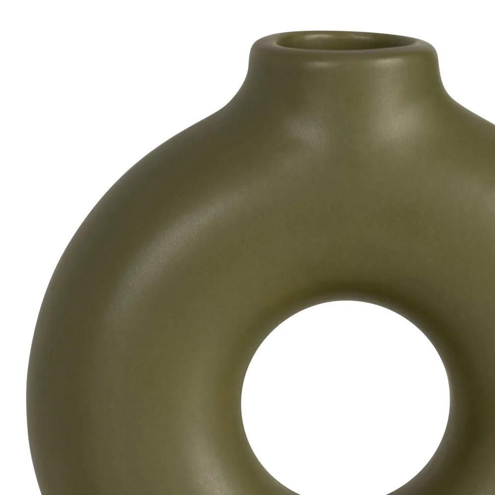 DOYLEBURN GREEN VASE 7 (IN)