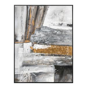 Reading in Gray Framed Wall Art 1