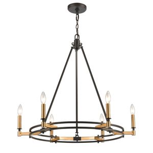 Talia 29'' Wide 6-Light Chandelier - Oil Rubbed Bronze 1