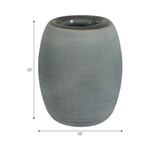 LUKELEY BLUE GLASS VASE 12 (IN) 10