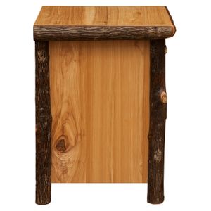 Hickory Log Enclosed End Table - Cinnamon 6