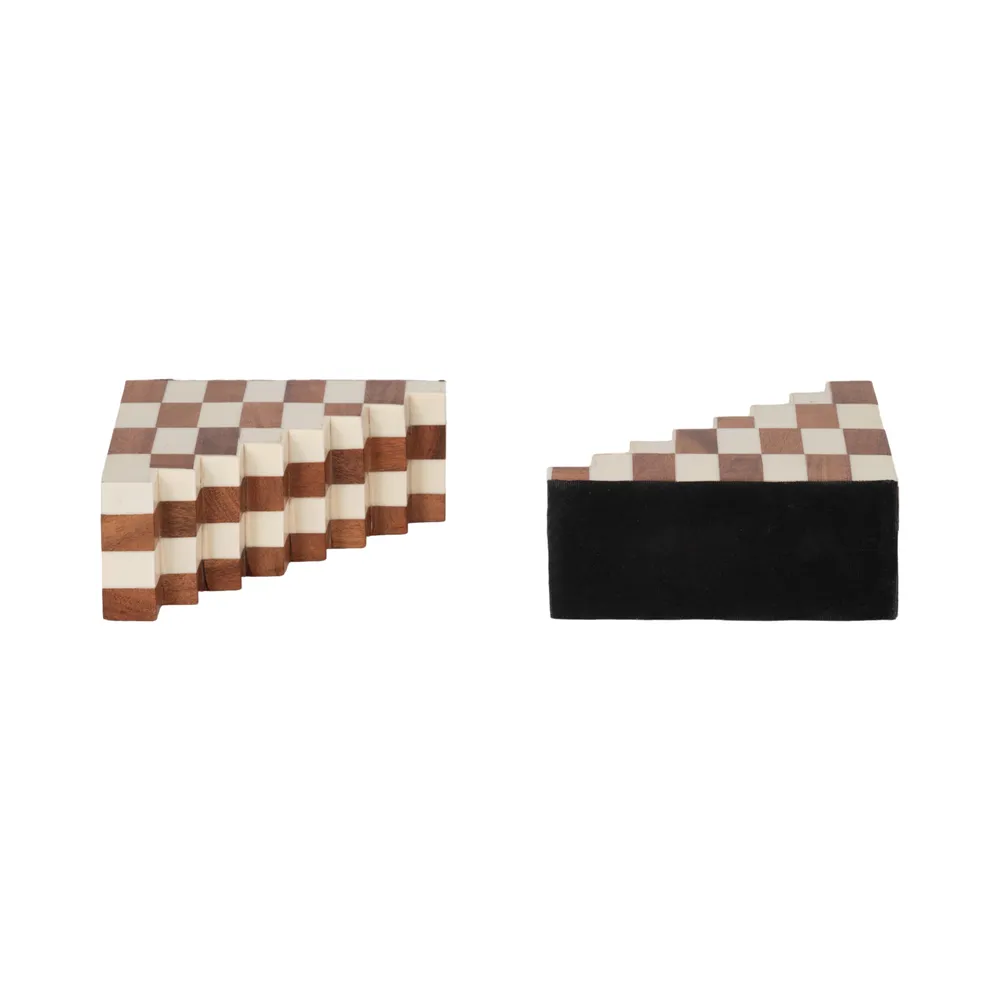 KIRAGROVE SET OF 2 IVORY BOOKENDS 6 (IN)