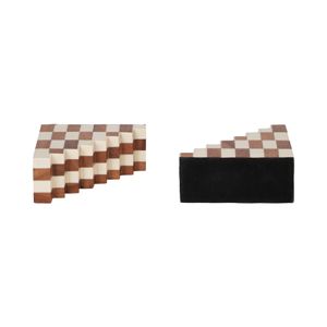 KIRAGROVE SET OF 2 IVORY BOOKENDS 6 (IN) 7