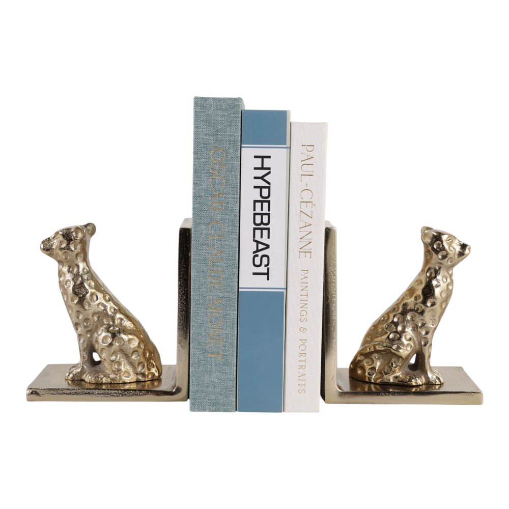 HAXTONFIELD SET OF 2 GOLD BOOKENDS 7 (IN)