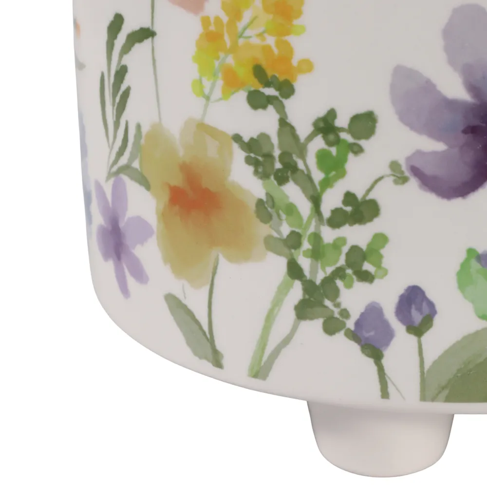 ALMAWAY SET OF 2 PURPLE PLANTER 8 (IN)