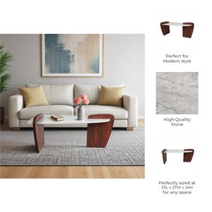 ZOEFIELD WHITE COFFEE TABLE 24 (IN) 10