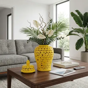 GUNNLAND YELLOW CHINOISERIE 24 (IN) 11
