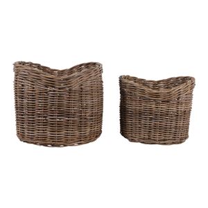 EDGESHAW SET OF 2 BROWN STORAGE 17 (IN) 1