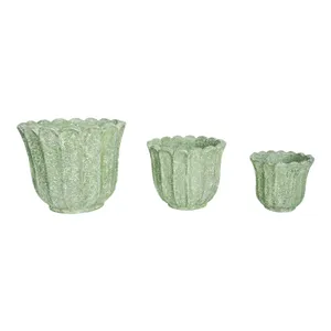 CASPERBROOK SET OF 3 GREEN PLANTER 13 (IN) 1