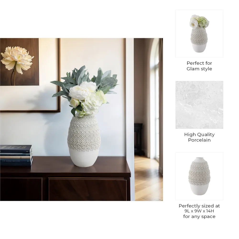 GARTONWAY IVORY VASE 14 (IN)