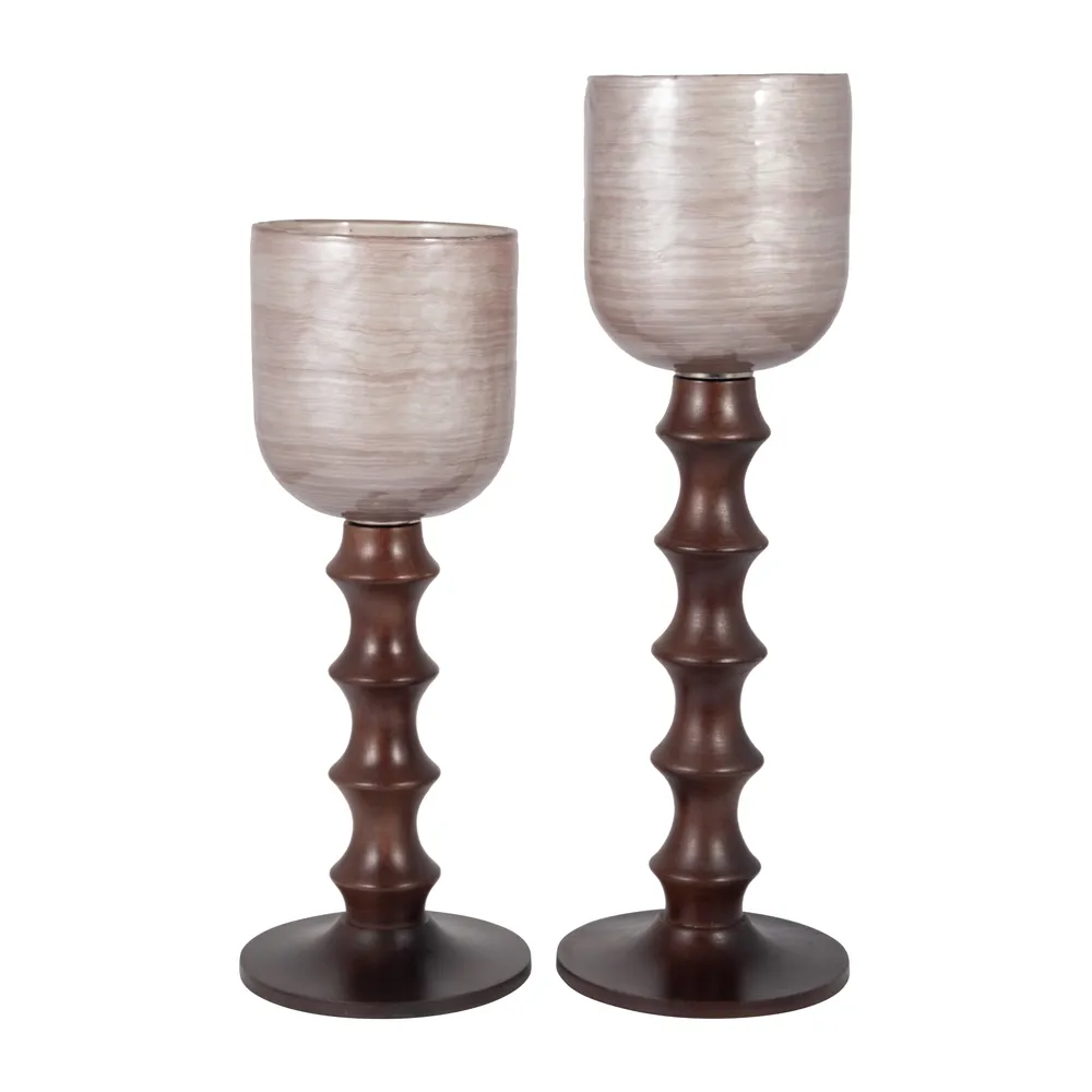 HENLEYSTONE PINK GLASS 24 (IN)