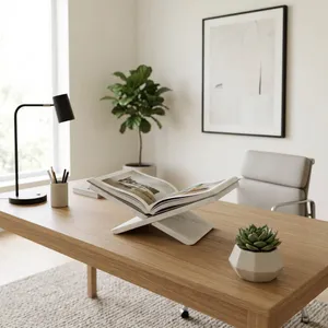 HAVENRUN WHITE BOOKSTAND 5 (IN) 2