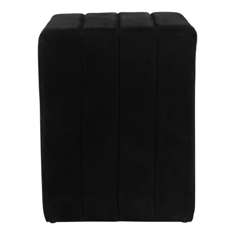 KENDALLVIEW BLACK OTTOMAN 19 (IN)