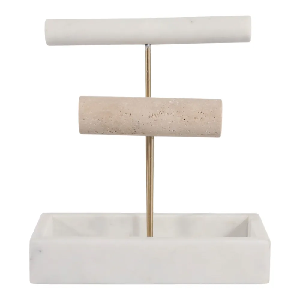 HOLCOMBMOOR WHITE JEWELRY STAND 9 (IN)