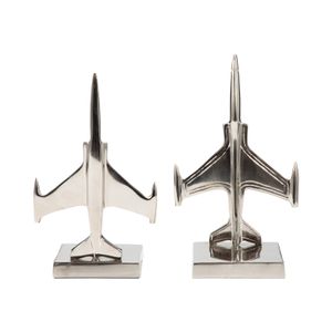 BRAEGROVE SET OF 2 SILVER BOOKENDS 9 (IN) 5