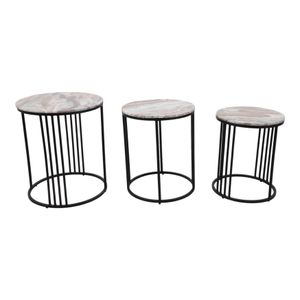 BRYNMILL SET OF 3 BLACK TABLE 24 (IN) 4