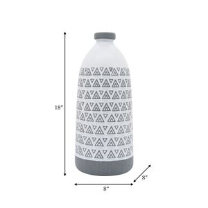 BROCKBEACH GRAY VASE 18 (IN) 6