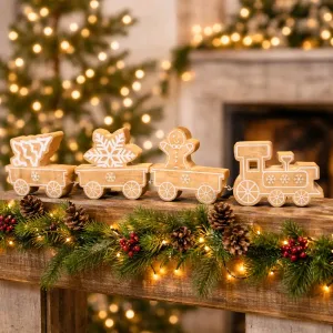 Wooden Train 27x5.5in 1