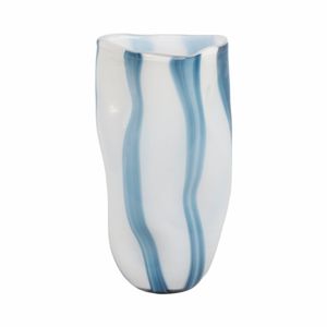 BIRCHBURN BLUE GLASS VASE 14 (IN) 4