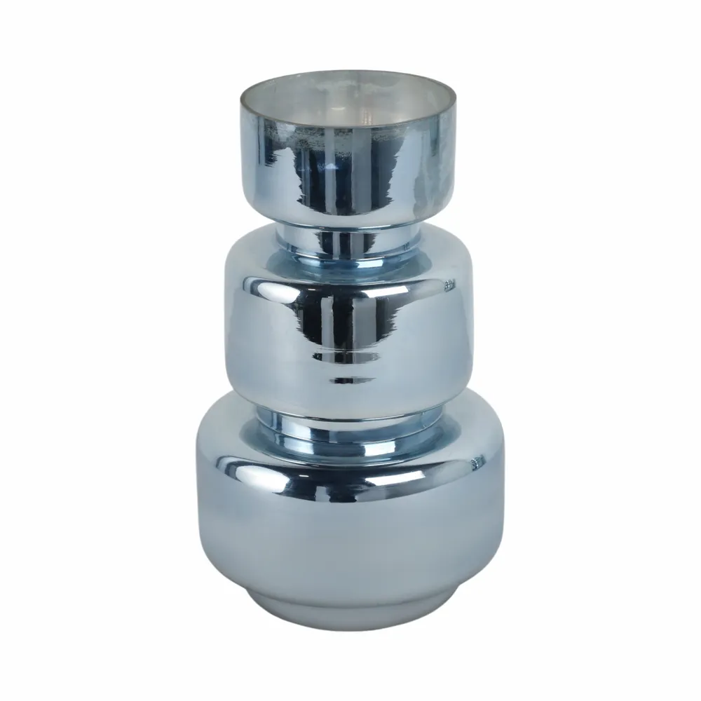 SOLCLIFF BLUE GLASS VASE 10 (IN)