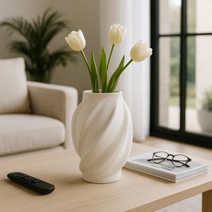 DALEYWORTH WHITE VASE 12 (IN) 9
