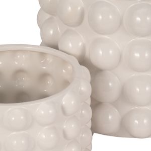 KIRBYHAM SET OF 2 WHITE PLANTER 10 (IN) 5