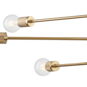Module 34'' Wide 6-Light Chandelier - Burnished Brass 3