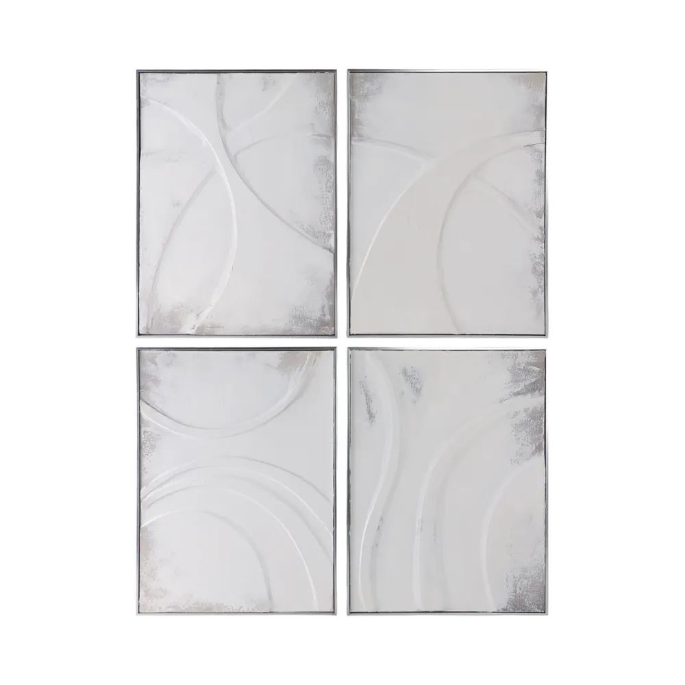 CORWINVIEW SET OF 4 IVORY ART 32 (IN)