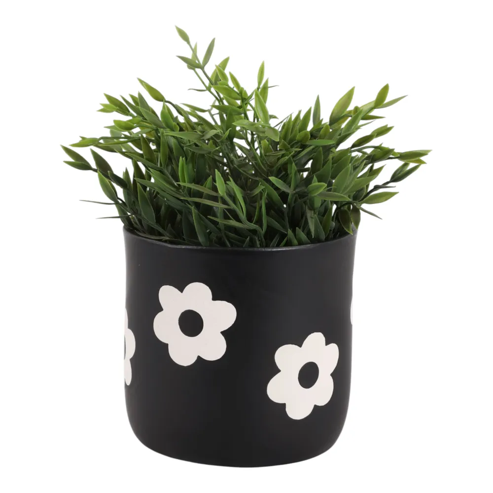 BELDENTON BLACK PLANTER 6 (IN)