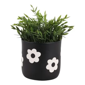 BELDENTON BLACK PLANTER 6 (IN) 3