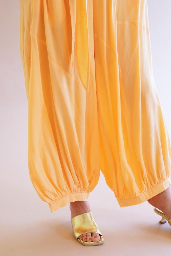 Challis Drawstring Balloon Pant / Cumin