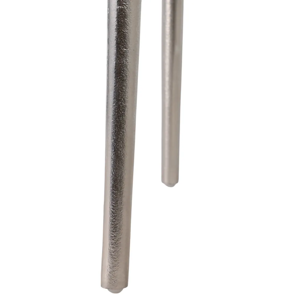 HAXTONSHAW SET OF 2 SILVER TABLE 24 (IN)