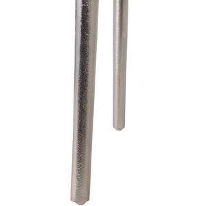 HAXTONSHAW SET OF 2 SILVER TABLE 24 (IN) 6