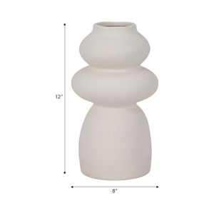 DUTTONDALE WHITE VASE 12 (IN) 9